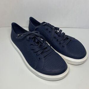 Crocs Navy Citilane Roka Court Lace Comfort Shoes/Sneakers Women 9